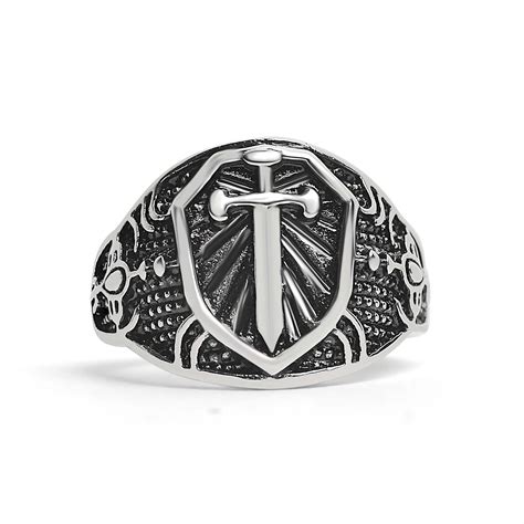 Medieval Signet Ring For Warriors Silver Embrace Your Inner Warrior