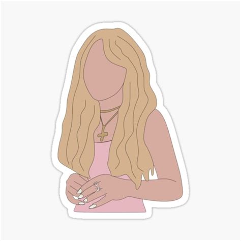 "sabrina drawing " Sticker for Sale by EliseArtPrints | Redbubble