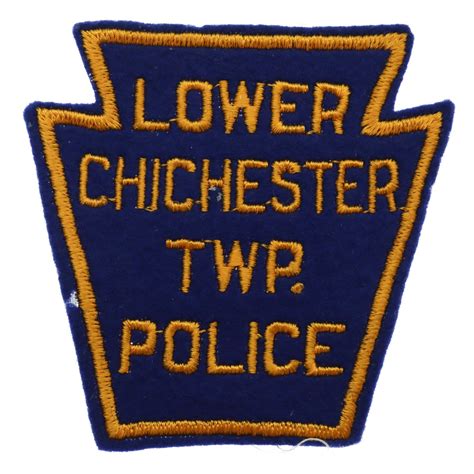 United States Lower Chichester Twp Police Cloth Patch Badge