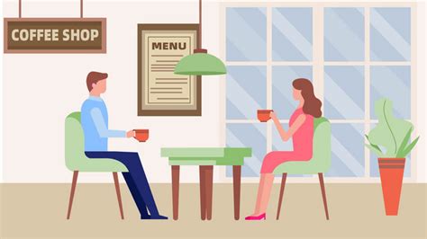 Easy To Use Cartoon Class Mg Animation Illustration Scene Cafe Drink Coffee Video AEP Template ...