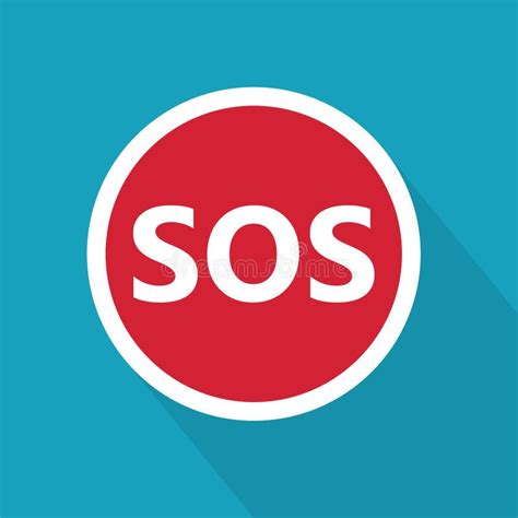 Sos Symbol Vektor Abbildung Illustration Von Graphik