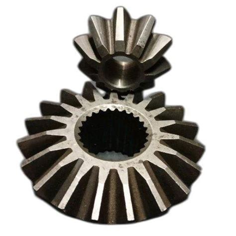 Round Head Shape Mild Steel Spiral Bevel Gear For Hardware Fitting