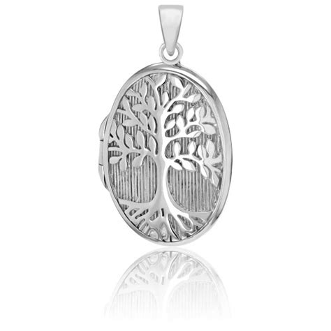 Pendentif Photo Ovale Arbre De Vie Argent Artemis Ocarat