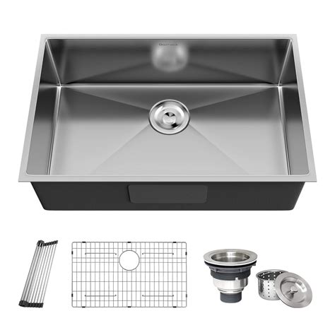 30 Inch Undermount Kitchen Sinks 30x16 5 Inch Stainless Steel Kitchen Sinks With Bottom Grid