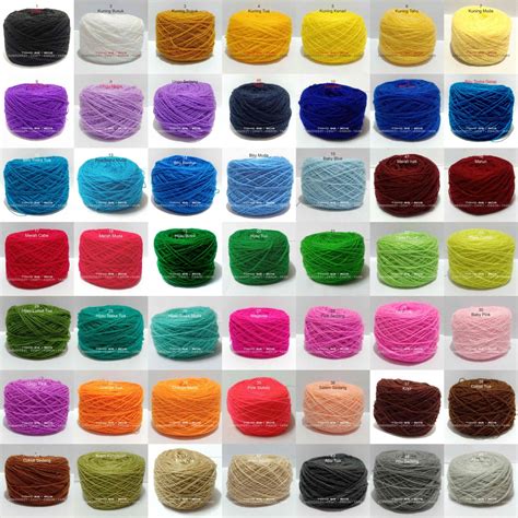 Jual Benang Woll Warna 50Gr Wool Ukuran Sedang Indonesia Shopee Indonesia