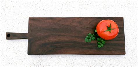 Walnut Serving Tray With Handle 7 X 22 X 34