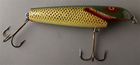 Vintage 7 Leo Lure Wood Muskie Lure Jerkbait EBay