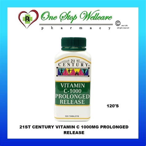 CNY 21ST CENTURY VITAMIN C 1000MG PROLONGED RELEASE 120 S EXP 11 2025