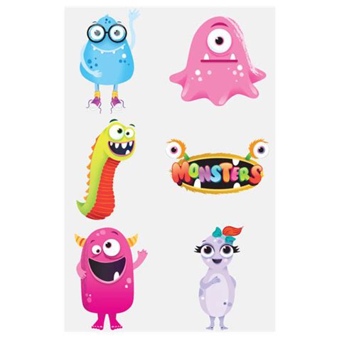 Klebetattoos Monster Party Junior Partyshop Ch