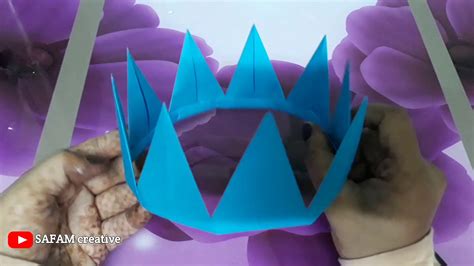 How To Make Crown Paper Crown Making Tutorial Paper Crown Making Idea Safam Creative Youtube