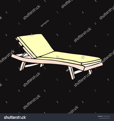 Chaise Longue Vector Illustration Summer Icon Stock Vector Royalty