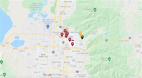 One Day In Salt Lake City Itinerary For First Timers Map