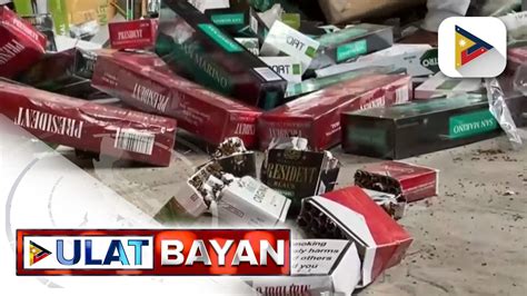 Mahigit P300M Na Halaga Ng Smuggled Na Sigarilyo Sinira Ng BOC Sa