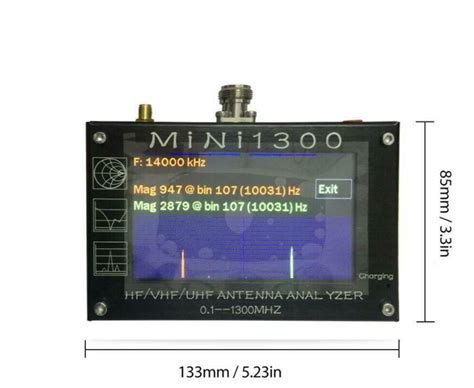 Mini1300 43 Lcd 01 1300mhz Hfvhfuhf Ant Swr Antenna Analyzer Meter