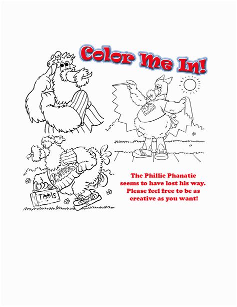 Free Printable Phillies Coloring Pages