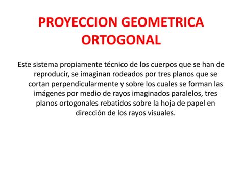 Proyecciones Isometricas Ppt