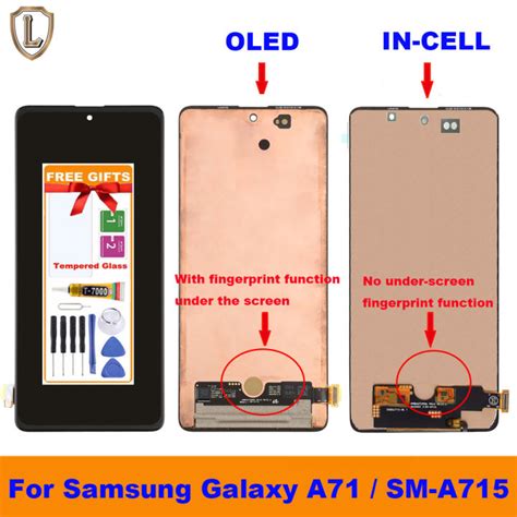 100 Tested AMOLED LCD For Samsung Galaxy A71 LCD Touch Digitizer