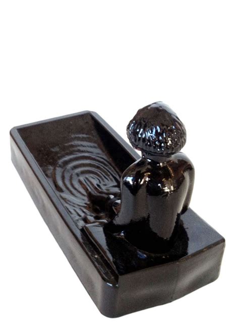 Art Deco Style H Hoffman Black Onyx Glass Soap Dish For Sale At 1stdibs