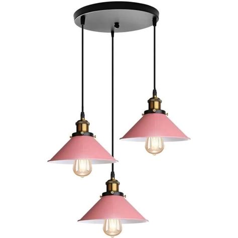 Suspension Luminaire R Tro Industrielle Plafonnier Lumi Res E M Tal