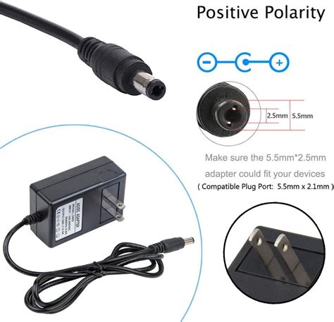 3 Pin Plug 24V 0 5A Power Supply Adapter 6 6FT COOLM AC 100V 240V