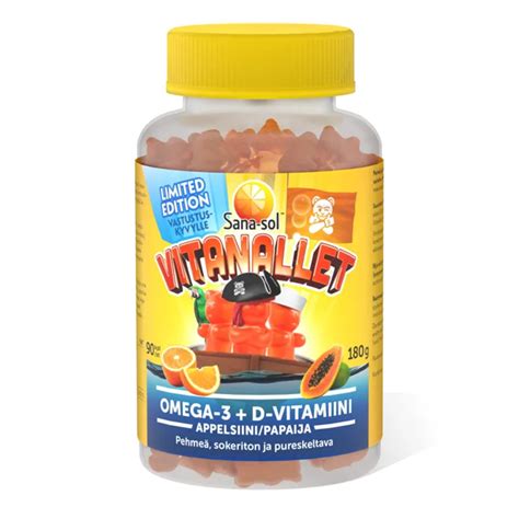 Витамины для детей Sana-sol Vitanallet Omega-3+D-vit 7070866035907 ...