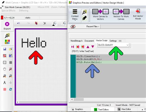 Bitmap2lcd Vector Design Module Info Tutorial Bitmap2lcd