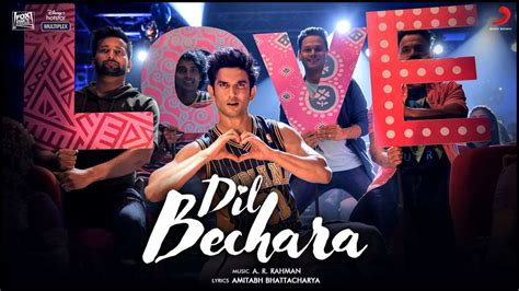 Dil Bechara Title Track Sushant Singh Rajput Grooving To AR Rahman S