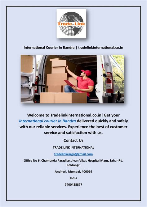 PPT International Courier In Bandra Tradelinkinternational Co In