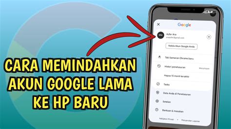 Cara Memindahkan Akun Google Ke HP Baru YouTube