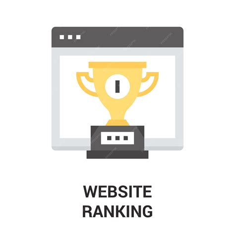 Premium Vector | Website ranking icon