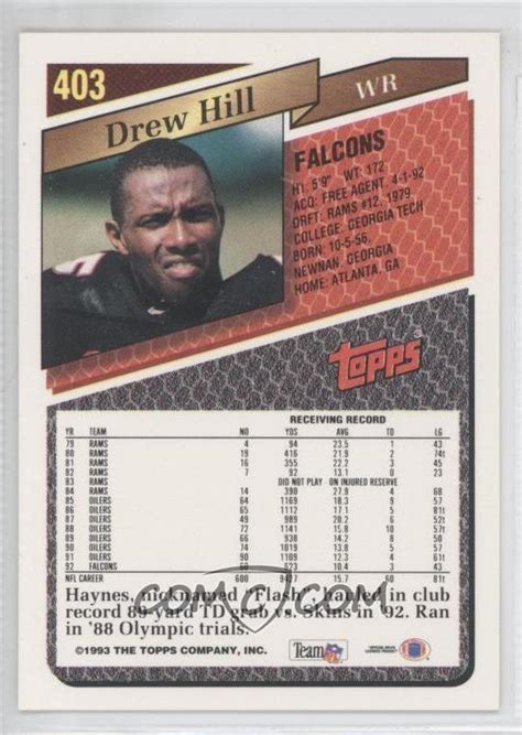 1993 Topps - [Base] #403 - Drew Hill