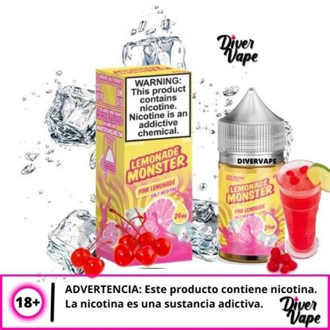 Lemonade Monster Pink Lemonade Salt Sales De Nicotina 30ml