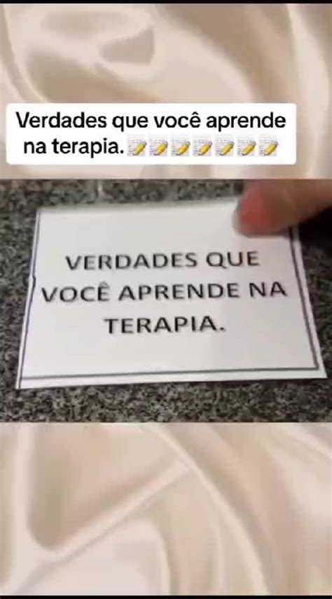 Verdades Que Voc Aprende Na Terapia Cos Tv