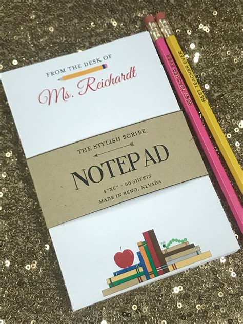 From the Desk of Teacher pad – Stylish Scribe Stationery