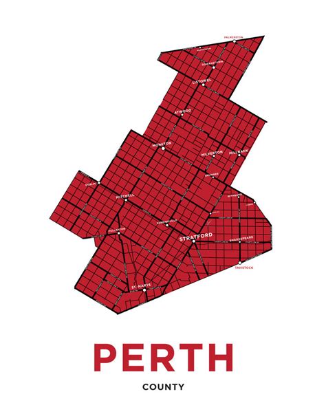 Perth County Map Print – Jelly Brothers