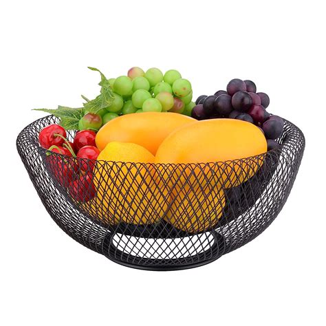 Buy Iberg Mesh Fruit Bowl Decorative Fruit Basket Holder For Kitchen