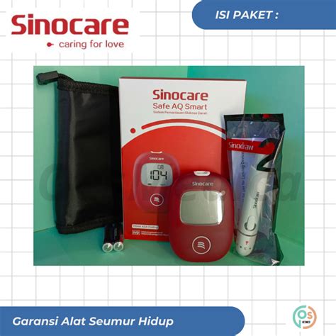 Jual Sinocare Safe Aq Smart Alat Cek Gula Darah Hanya Alat Shopee