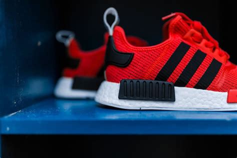 Adidas Nmd R1 Core Red Core Black Running White