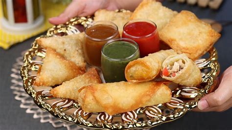 Ramadan Special Platter Chicken Samosa Spring Rolls Crispy Box