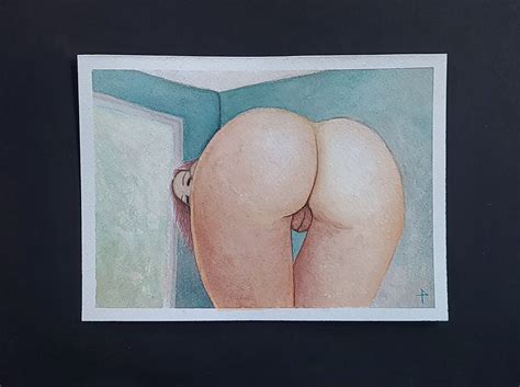Nude Erotic X Art Vulva Watercolor Yoni Art Vagina Painting Pussy Illustration Etsy