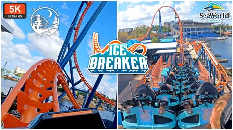 Ice Breaker Front Row And Back Row Onride POV 5K 60 FPS Premier Rides