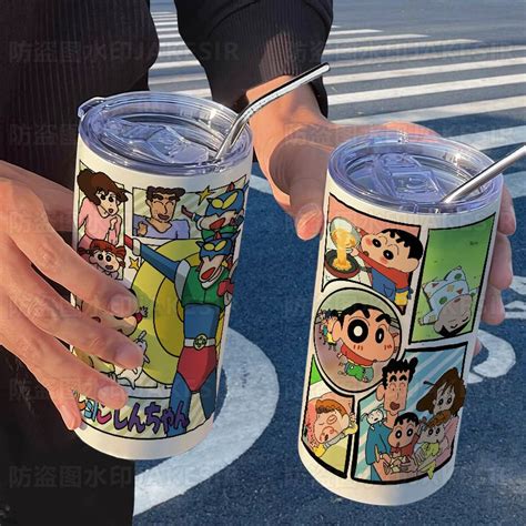 Taza Termo Perif Rica Limitada De Dibujos Animados Cray N Shin Chan