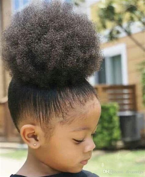 Resultado De Imagem Para Afro Puff Natural Baby Hairstyles Kids