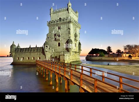 Torre De Belem Belem Tower In The Tagus River A Unesco World