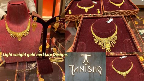 Tanishq Light Weight Gold Necklace Designs With Price Gold Necklace