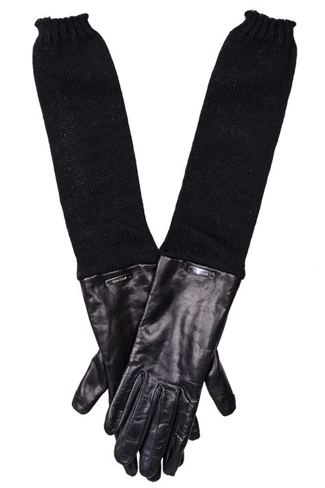 Demi Hedda Extra Long Black Leather Women Gloves Pret A Beaute