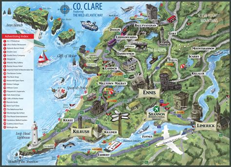 Clare County Map - Town Maps