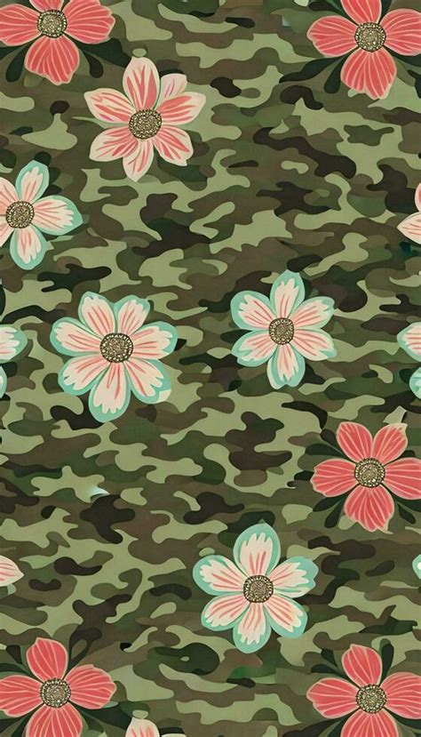 Floral Camouflage Pattern A Pattern That Is Both Beautiful And