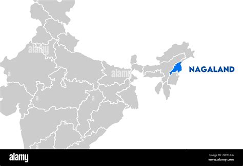 Nagaland Map On Focus1 State Of India Republic Of India Government