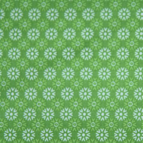 Green Patterned Fabric Rectangle